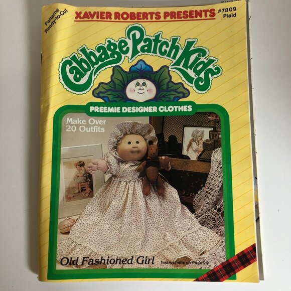 Cabbage Patch Kids Clothes Pattern Books Ready to Cut 7809 and 7810 Vintage - Picture 4 of 5